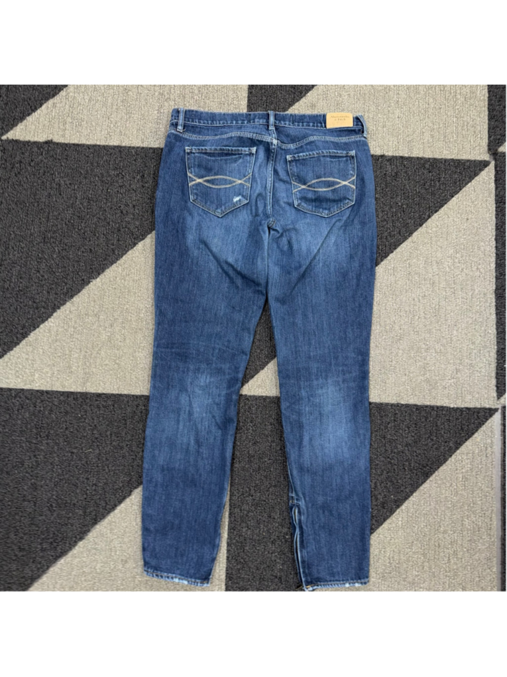 Women's Abercrombie & Fitch Skinny Jeans Size 6 Blue 28 W Perfect Stretch - Picture 10 of 12